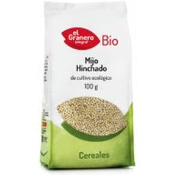 L'étable à grains entiers de millet gonflé biologique 100g