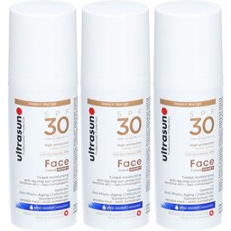 Crème solaire anti-âge pour le visage teintée miel SPF 30