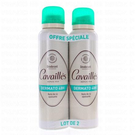 CAVAILLES Déodorant Dermato 48h 150ml lot de 2