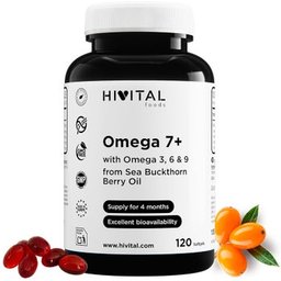 HIVITAL Omega 7 Espino Amarillo 500 mg 120 cáps blandas