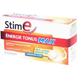 Stime Énergie Tonus Max vitamine C B caféine magnésium zinc