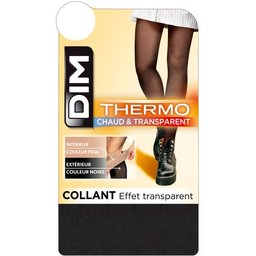 Thermo Collant Femme Noir Effet Transparent Taille 1/2 1ut