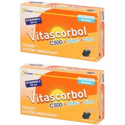Vitascorbol - Complément alimentaire à base de Vitamine C, Vitamine D et Zinc - Capsules Softgel - Fatigue1 et Système Immunitaire2 - 30 capsules
