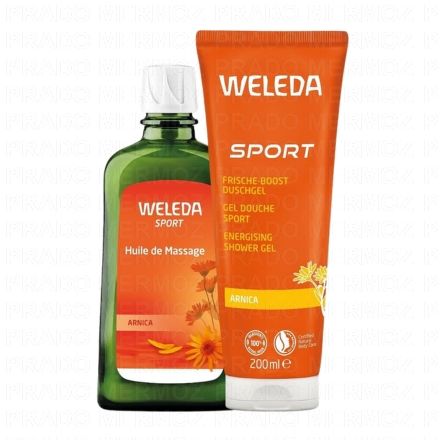 Sport - Huile de massage à l'Arnica flacon 200ml + 1 gel douche offert