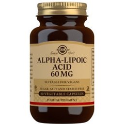Acide Alpha Lipoïque 60mg 30 gélules Végétales