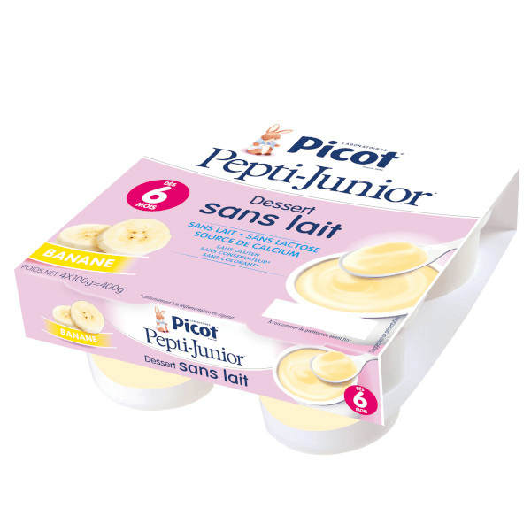 Mon 1er Dessert Sans Lait Banane +6m Lot de 4 x 100g