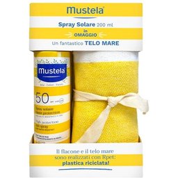 Spray Solar Protección Alta SPF50 200ml + Toalla
