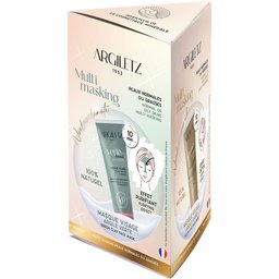 Trio masques d'Argile (blanche, verte, jaune)