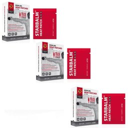 Star Balm Heat Patches 10cmx14cm Tripack