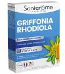 Griffonia Rhodiola 20 Ampoules de 10 ml - Boîte 20 ampoules de 10 ml