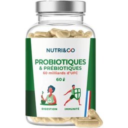 Nutri&Co Probiotiques Et Prébiotiques 60 Gélules