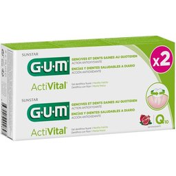 ActiVital Gel Dentifrice Fluoré 2x75ml