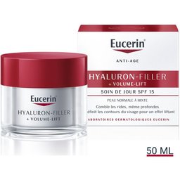 Eucerin® Hyaluron Filler + Volume Lift Soin de Jour Peau Normale à Mixte Spf15 50ml