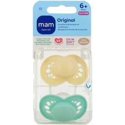 Original Tendance Sucette Silicone +6 Mois 2 Unités