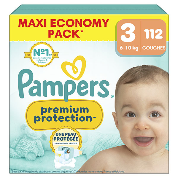 Couches Premium Protection Maxi Pack T3 (6-10 Kg)