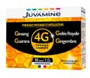 Promesse Tonus 4G Ginseng Gelée Royale Guarana Gingembre 10 Ampoules - Boîte 10 ampoules de 10 ml