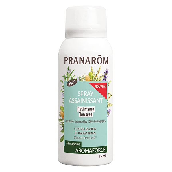 Aromaforce Spray Assainissant Ravintsara Tea Tree Bio 75ml