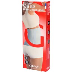 Ceinture lombaire chauffante anthracite hauteur 30 cm taille L