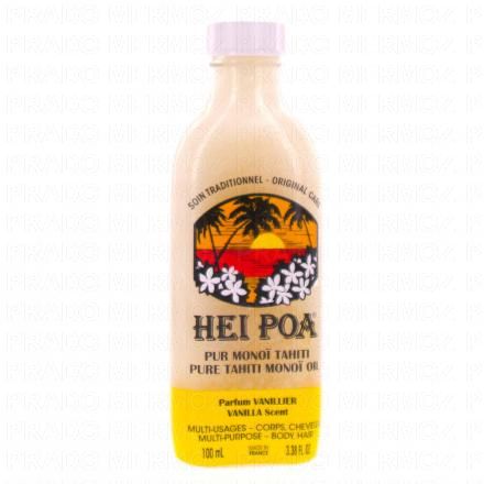 HEI POA Pur Monoï de Tahiti senteur vanille flacon 100ml