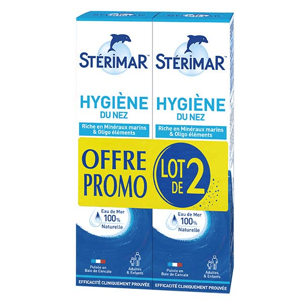 Solution Eau de Mer Spray Lot de 2 x 100ml