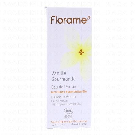 Eau de parfum Vanille gourmande bio 50ml