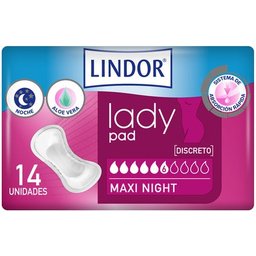 Lady Pad Maxi Night 14uds