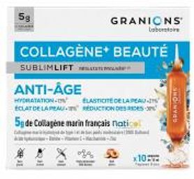 Collagène + Beauté SublimLift 10 Jours 10 Ampoules - Boîte 10 ampoules de 15 ml