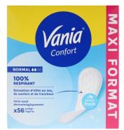 Confort Protège-Slips Normal Fresh 56 Protège-Lingeries - Boîte 56 Protège-Slips