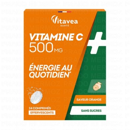 Vitamine C 500mg comprimés effervescents x24
