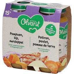 | Petit Pot | Repas Bébé Dès 15 Mois | Poulet Potiron Pommes de Terre