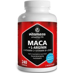 Maca + L-Arginine + Vitamine + Zinc 240 Capsules