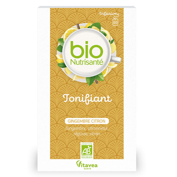 - BioNutrisanté - Infusion gingembre citron Tonifiant - 20 sachets