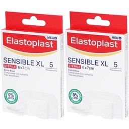 Elastoplast Pansements Sensibles XL - 5 pansements - 6 x 7 cm