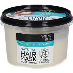 Organic Shop Masque Nourrissant Naturel pour Cheveux Argan Marocain & Amla