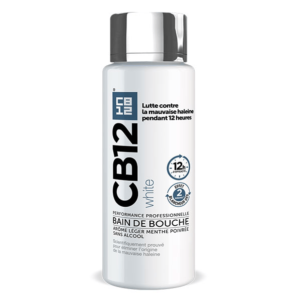 White Bain de bouche dents blanches 12h d’haleine fraîche - 250 ml
