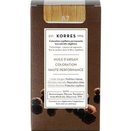 Huile d'Argan Coloration 8.7 Blond Clair Marron 50ml