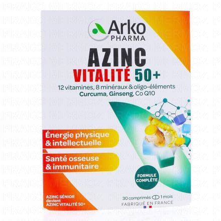 Azinc Vitalité 50+ 30 comprimés
