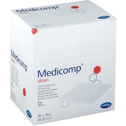 Medicomp Drain Stérile Compresse 6 Plis 10 x 10cm 421535