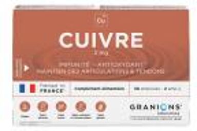 Cuivre 2 mg - Boîte 30 ampoules de 2 ml