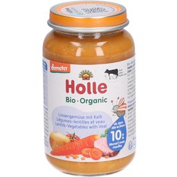 Légumes-lentilles et veau