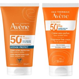 Pack Crema SPF50+ Sin Perfume 50ml + Intense Protect SPF50+ 150ml
