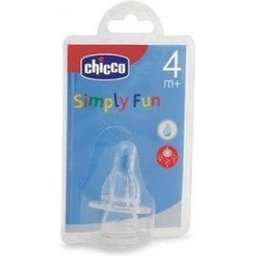 Chicco™ Tétine en caoutchouc Simply Fun 3 trous 4m+ 2 pcs