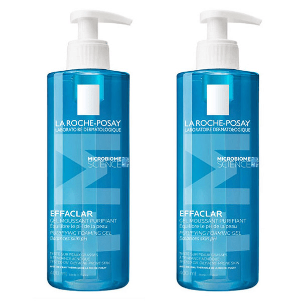 Effaclar Lot Gel Moussant Purifiant +M 2x400ml