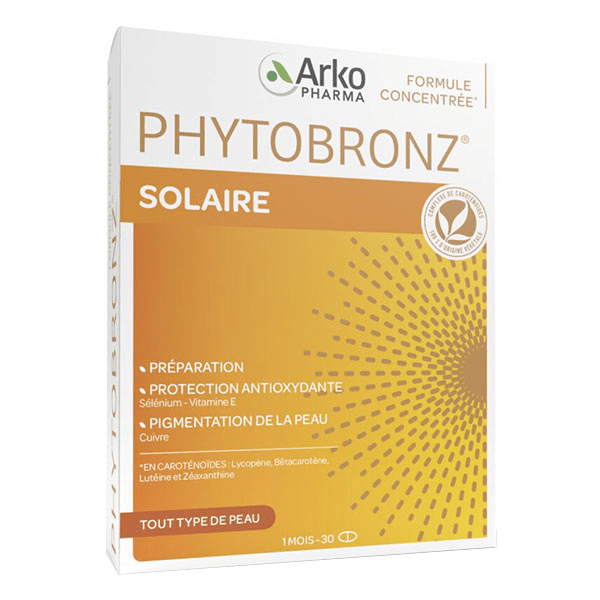 Phytobronz Préparateur Solaire Huiles Végétales 30 capsules