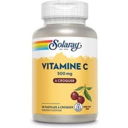 Vitamine C 500mg Cerise Noire 30 Pastilles À Croquer