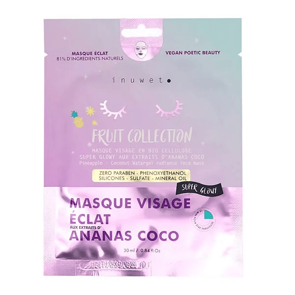 Masque Bio Cellulose Fruit Collection Eclat Ananas Radiance 30ml