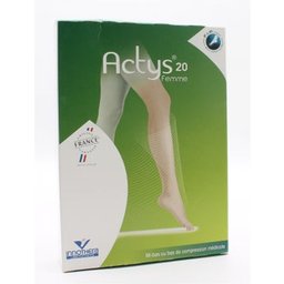 20 Chaussette PO C2 Femme Beige Clair C1 1 Paire