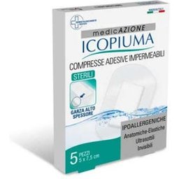 Icopiuma Postoperative Waterproof Adhesive 5x7,5cm 5uts