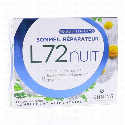 L72 Nuit Sommeil réparateur x30 gélules