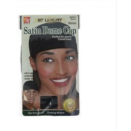 Luxury Chapeau Dôme Satin Unisex Noir 22041 1ut